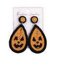 thumbnail image 2 of Halloween Earrings Beaded Boo Earrings for Women Spooky Ghost Pumpkin Drop Dangle Earrings Handmade Gothic Costume Party Earrings Holiday Festive Jewelry Gifts, 2 of 8