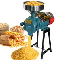 NAIZEA 110V Electric Grain Mill, Safety Upgraded 3000W Flour Mill Corn Cereals Grinder, Milling Rice Wheat Grain Coffee Maiz Feed, Dry Cereals Grinder w/Funnel