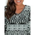 thumbnail image 3 of Gvmfive Women Plus Size Casual Tops Long Sleeve Printed Blouse Pullover Loose T Shirt, 3 of 4