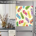 thumbnail image 5 of Coolnut Colorful Flip Flops Dishwasher Magnet Sticker, Refrigerator Magnetic Cover, Fridge Panels, Home Cabinet Decals Appliances Stickers - 20" L x 26" H（599） Home Decor, 5 of 5