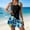 Black, variant on BRGZLK Women's Swimsuit Tankini Fashion Split Print Two-Piece Set with Shorts Moderate Swimsuit Set