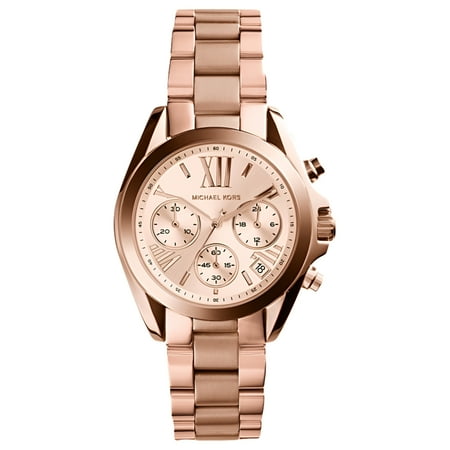 Michael Kors Women's Bradshaw Mini Rose Gold-Tone Chronograph Watch, MK5799
