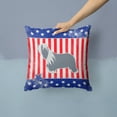 thumbnail image 2 of USA Design with Dog Fabric Decorative Pillow, 2 of 4
