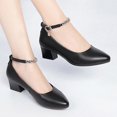 thumbnail image 5 of Chaussures de Mariée à Talon Bloc Légères pour Femmes, Talon Épais de Travail, Mode, Bride à la Cheville, 5 of 5