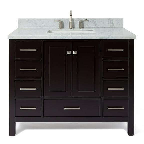 Ariel A043s-Cwr-Vo Cambridge 42" Free Standing Single Basin Vanity Set - Brown
