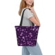 thumbnail image 2 of Balery Purple Snow Flakes Bolsa de Hombro con Diseño, Bolsa Grande y Duradera, Bolsa Versátil para Compras, 2 of 6