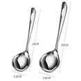 thumbnail image 5 of Soup Ladle Spoon with Comfortable Grip - Cooking and Serving Spoon for Soup, Chili, Gravy,Stainless Steel Smooth Surface Long Handle Spoon, 5 of 8