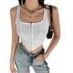 thumbnail image 1 of Blanco M ins primavera y verano nuevo estilo de mujer Internet celebridad moda calle tiro delgado chaleco delgado, 1 of 8