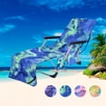 thumbnail image 4 of Toalla para silla de piscina con bolsillos laterales, para tumbonas, piscina, tomar el sol, jardín, playa, hotel, fácil de transportar (82,5" x 29,5"), 4 of 6