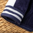 thumbnail image 3 of Superior Oversized Cabana Stripe Niantic Beach Towel, 32" x 102", Blue, 3 of 7
