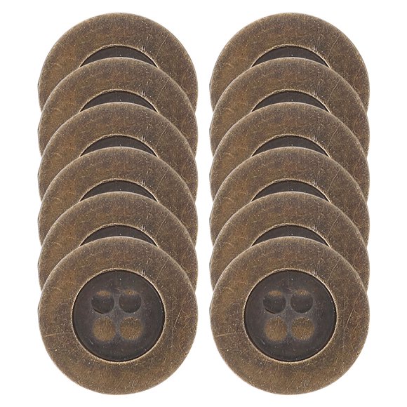 CRAFTHROU 100Ud Botones Retro Para Blazer En Metal Duradero Con Cuatro Agujeros Para Ropa Y Manualidades