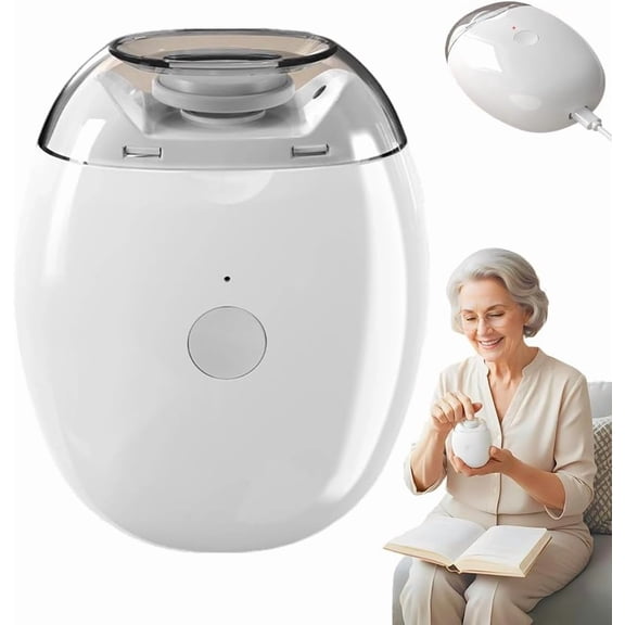 Universal Automatic Fingernail Grinder, Electric Nail Clipper with LED Light and 3 Speed Settings for Safe Nail Care, Smart Fingernail Clipper Perfect for Baby and Seniors