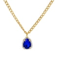 thumbnail image 1 of Retro Micro-set Zircon Water Drop Pendant Necklace Light Luxury Rhinestone Collarbone Chain Necklace Women, 1 of 9