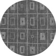 thumbnail image 1 of Ahgly Company Indoor Round Abstract Gray Modern Area Rugs, 5' Round, 1 of 4