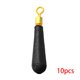 thumbnail image 2 of Wosthever 10 uds/50 Uds XS/S/M/L tamaño pesca corcho conector de asiento cabeza de cobre giratorio rotación de goma Pescar XS 10 piezas, 2 of 6