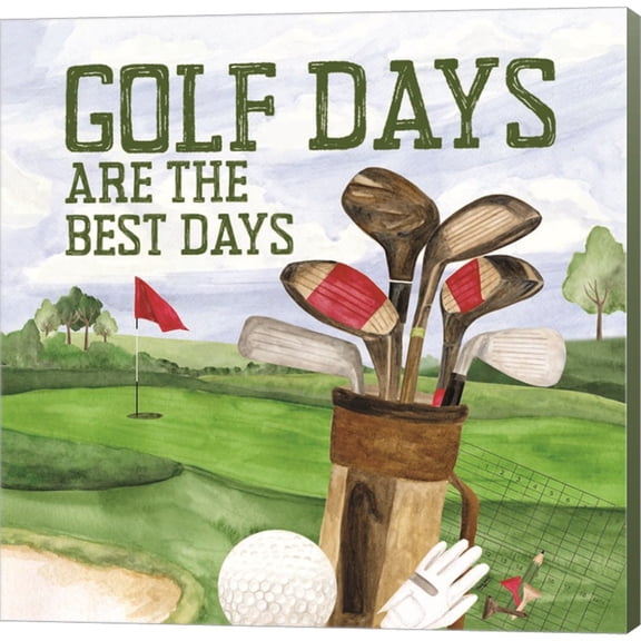 Great Art Now Golf Days II-Best Days by Tara Reed, Canvas Wall Art, 12W x 12H