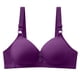 thumbnail image 1 of Gibobby Sin anillo de Sujetador para mujer Estampado a rayas Transpirable Reúne Ropa interior Sujetador cómodo Brasieres anchos de espalda(Morado,E), 1 of 5
