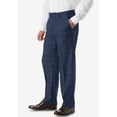 thumbnail image 2 of KingSize Men's Big & Tall Easy Movement Plain-Front Expandable Dress Pants, 2 of 5