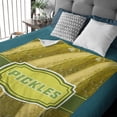 thumbnail image 3 of LHSHID Just A Girl Who Love Pickles Blanket Soft Cozy Throw Blankets Flannel Blankets for Couch Bed Living Room 50x60in, 3 of 6