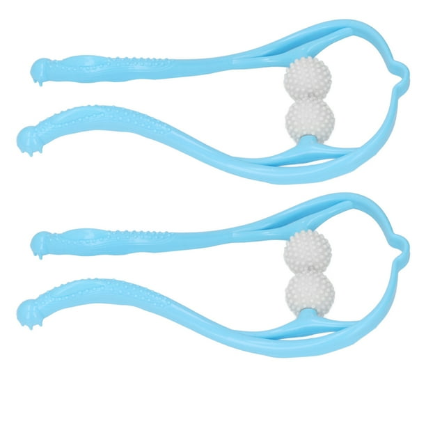 Rodillo Masajeador De Cuello De Mano, Punto De Masaje Mejorado, Masajeador De Hombros De Tejido Profundo Para Cuello, Espalda, Hombros, Cintura, Piernas, Con Diseño Portátil