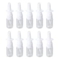 thumbnail image 1 of EeaseCA 10 Pcs 10ml Portable Nasal Sprayer Bottle Rhinitis Refillable Fine Mist Empty Spray Bottles (10M Transparent Flat Shoulder Bottle + 18R Direct Injection), 1 of 7