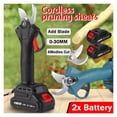 thumbnail image 2 of 4 Gears Electric Pruner Brushless Pruning Shears Cordless Pruner Lithium Powered Fruit Tree Bonsai Pruning With 2 Battery ,Gardening Tree Branch, 2 of 6