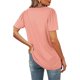 thumbnail image 5 of SAYOO Blusa de verano para mujeres, impresión de color sólido / raya SAYOO moda, 5 of 7