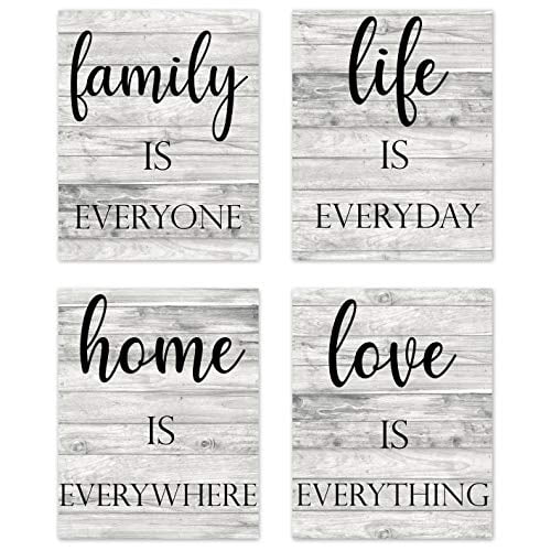 Rustic Farmhouse Family Inspirational Es Sayings Wall Art Posters Home Living Room Decor Boho Country Wood Grain Positive Motivational Vintage Pictures Prints Decorations For Bedroo Com - Wall Art Home Decor Farmhouse Rustic Farmhouse Family Inspirational Es Sayings Wall Art Posters Home Living Room Decor Boho Country Wood Grain Positive Motivational Vintage Pictures Prints Decorations For Bedroo Com - Wall Art Home Decor Farmhouse