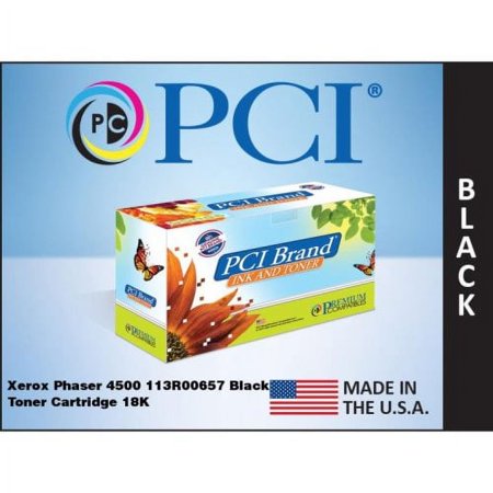 UPC: 0845161032169 | PCI Brand Xerox® 113R00657 Phaser 4500 Black Toner Cartridge (113R00657-PCI)