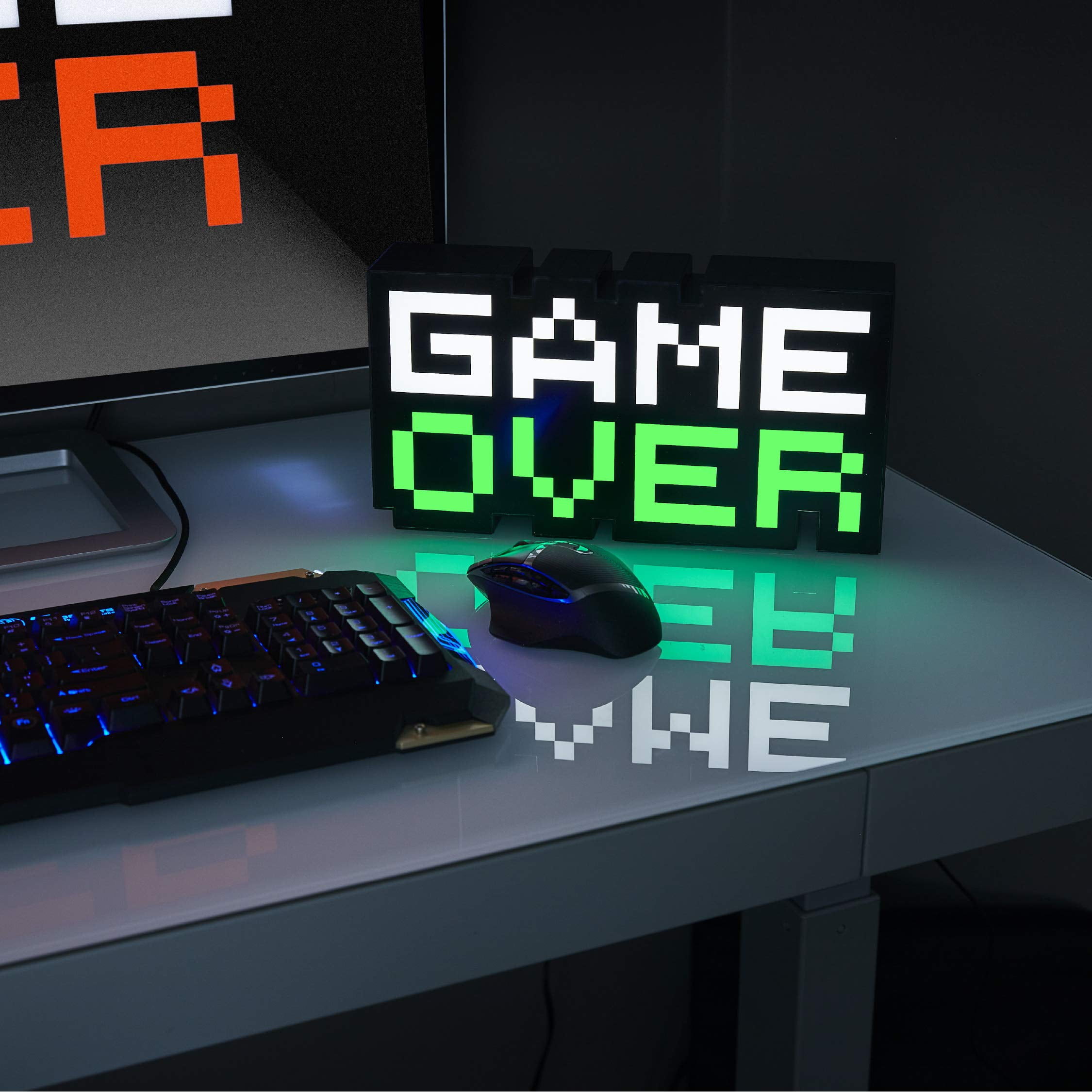 Game Over V3 Light - Retro Gaming Themed, 8-bit Era Inspired