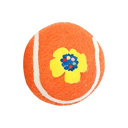 Mini Tennis Balls for Dogs 2.4 Inch - Durable Dental Chew Toy for Adult Dogs High-Visibility Training Fetch Balls Aesthetic Easter Basket Gift for Active Pet Home & Outdoor(Saffron)