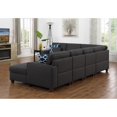 thumbnail image 3 of HomeStock Southwestern Sensibilities 7-Piece Upholstered Modern Fabric Sectional In Dark Gray, 3 of 4