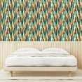 thumbnail image 4 of Ambesonne Retro Peel & Stick Wallpaper for Home, Colorful Grunge Stripes, 13"x36", Multicolor, 4 of 6
