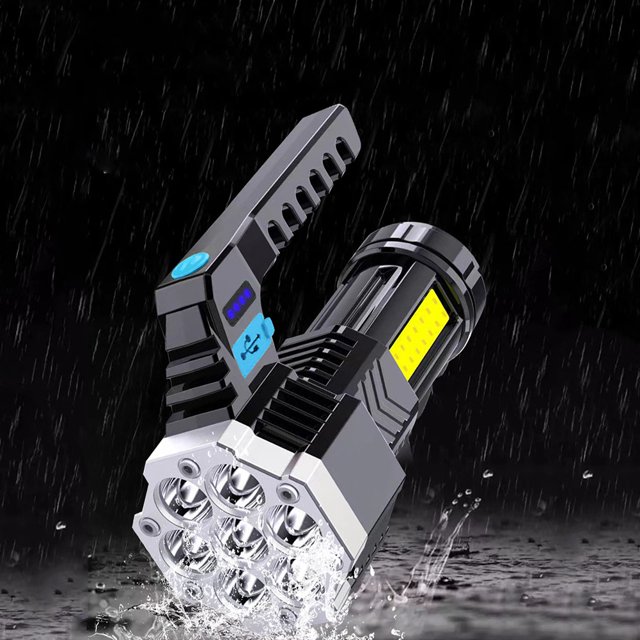 Linternas Luz de trabajo para acampar COB 4 modos de iluminación 1200mAh 400LM para acampar (cargador EUCar)