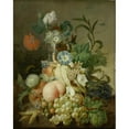 thumbnail image 2 of Jan Evert Morel 15x18 Gold Ornate Wood Frame and Double Matted Museum Art Print Titled - Still Life with Flowers and Fruit (1800 - 1808), 2 of 4