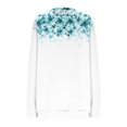 thumbnail image 4 of Womens Sweatshirts Casual Half Zip Pullover Tops Fashion Retro Floral Printing Long Sleeve Blouses Loose Crewneck Hoodless Sweatshirt Fall Outfits Outwears Winter Clothing, 4 of 5