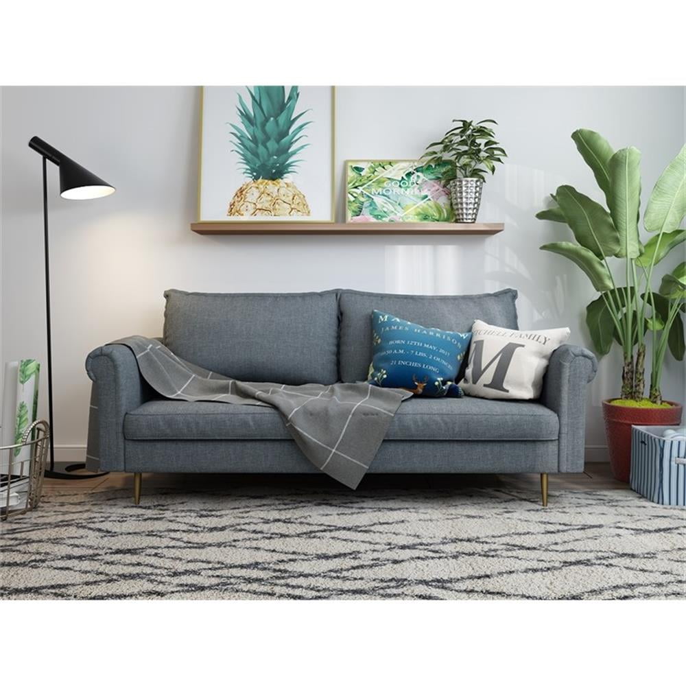 1/26迄 rikoao sofa navy Resenkos Modern Velvet Fabric Sectional Sofa Sets U Shaped