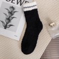 thumbnail image 4 of Winter Plush Insulated House Socks Colorful Coral Fleece Sleep Socks, 4 of 4