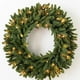 thumbnail image 3 of Anillos decorativos para puerta, adornos navideños, luces de Belén, cortina de luces LED opulentas, corona navideña de 45 cm con aro decorativo, Navidad simulada con guirnalda de faros de 2 metros y 2, 3 of 8