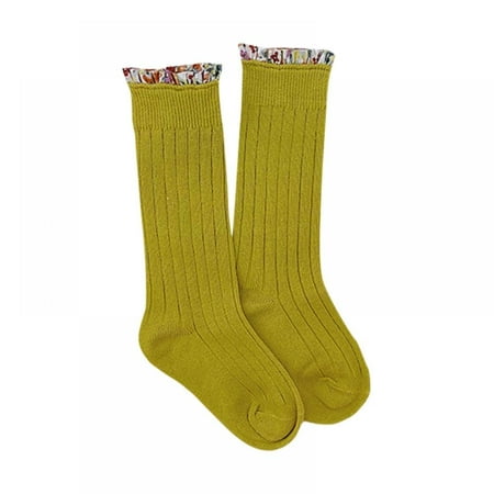 

Baby Girls Boys Cotton Uniform Knee High Socks Tube Ruffled Stockings
