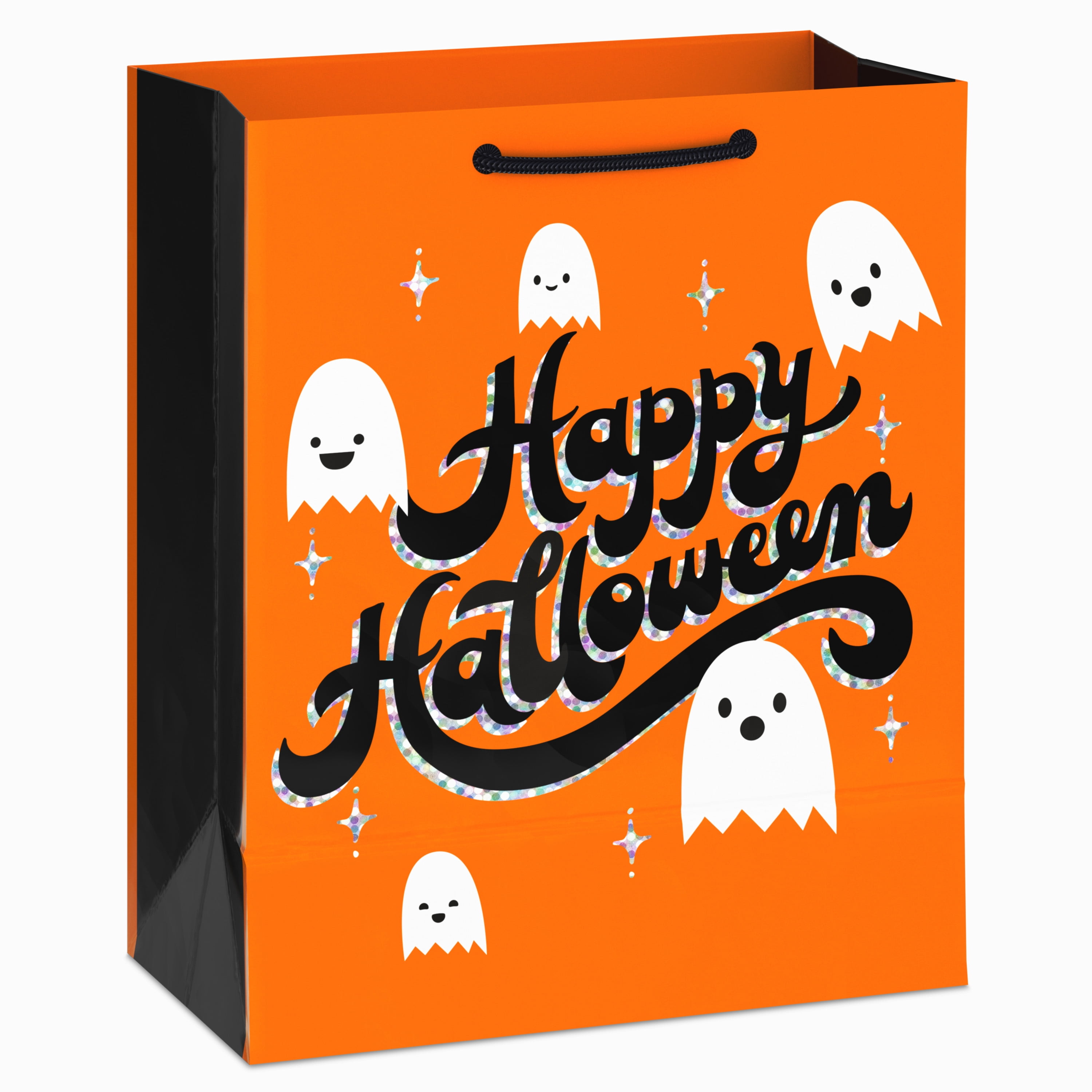 Hallmark Medium Halloween Gift Bag With Tag (Glowing Ghost), 1 Count