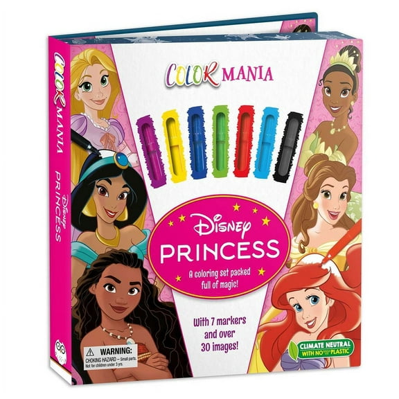 Disney Princess: Colormania : with 7 Felt Tip Pens and 30 Pages of Coloring (Mixed media product)