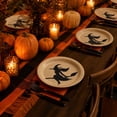 thumbnail image 6 of 16 Pcs Halloween Witch Silhouette Disposable Paper Plates 7 Inch, Spooky Party Tableware for 16 Guests, Halloween Birthday Party Supplies Decorations, 6 of 7