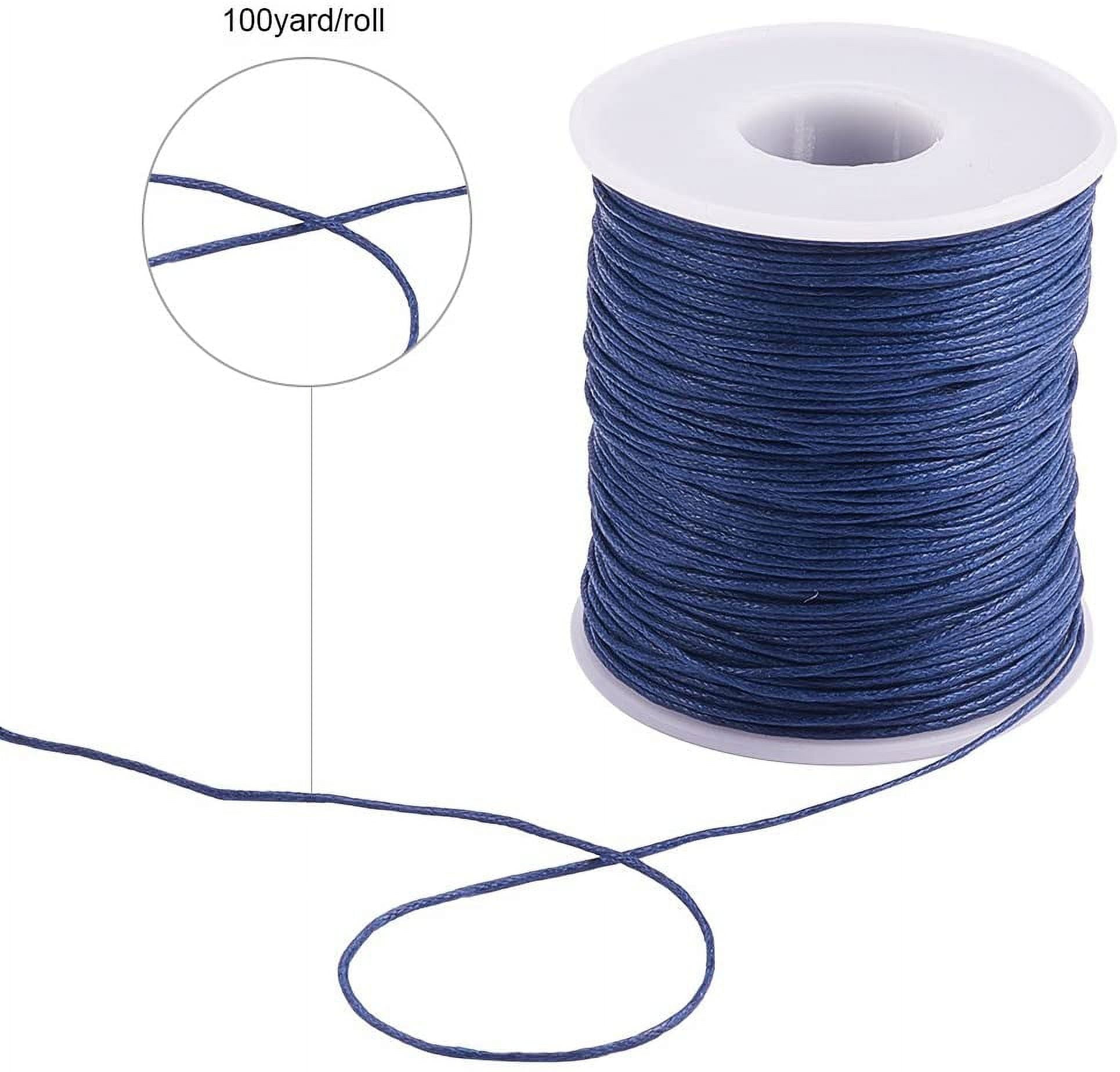 Beadthoven 100Yards 1mm Waxed Cotton Thread for Bracelet Making, Waxed  Cotton Cord Beading Cord String for Friendship Bracelet Jewelry Making  Necklace