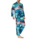 thumbnail image 2 of Fotbe Aurora Borealis Village Pijama de Hombre con Estampado de Manga Larga, Conjunto de 2 Piezas, Ropa de Dormir Suave y Cómoda con Bolsillos-XX-Large, 2 of 7