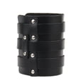 thumbnail image 3 of Joyería Unisex De La De proteger Del Punk De Las Mujeres Hombres Negro Fernando Pulsera cruzada multicapa, 3 of 8