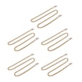 thumbnail image 4 of 5 cadenas de aluminio de 39,4 pulgadas, elegante, exquisito brillo, duradera, multiusos, cadena artesanal de metal para bolsa de joyería, bricolaje, oro, 4 of 14
