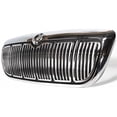 thumbnail image 2 of Grille Assembly Compatible With 1998-2002 Mercury Grand Marquis Chrome Shell with Painted Black Insert, 2 of 3