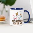 thumbnail image 3 of CafePress - My Grandpa Loves Me Mugs - 11 oz Ceramic Mug - Novelty Coffee Tea Cup, 3 of 4