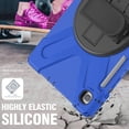 thumbnail image 6 of XYX Case for Samsung Galaxy Tab S6 Lite 10.4 inch SM-P610/P613/P615/P619 with 360 Degree Rotating, Hand Strap, Shoulder Strap, Blue, 6 of 7